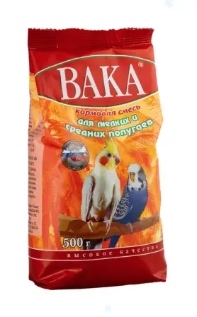 Купить Вака сухой корм для мелких и средних волнистых попугаев