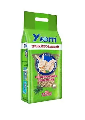 Уют пресованные гранулированные опилки для грызунов