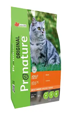 Pronature Original Hairball Control Сухой корм для стерилизованных кошек с уткой